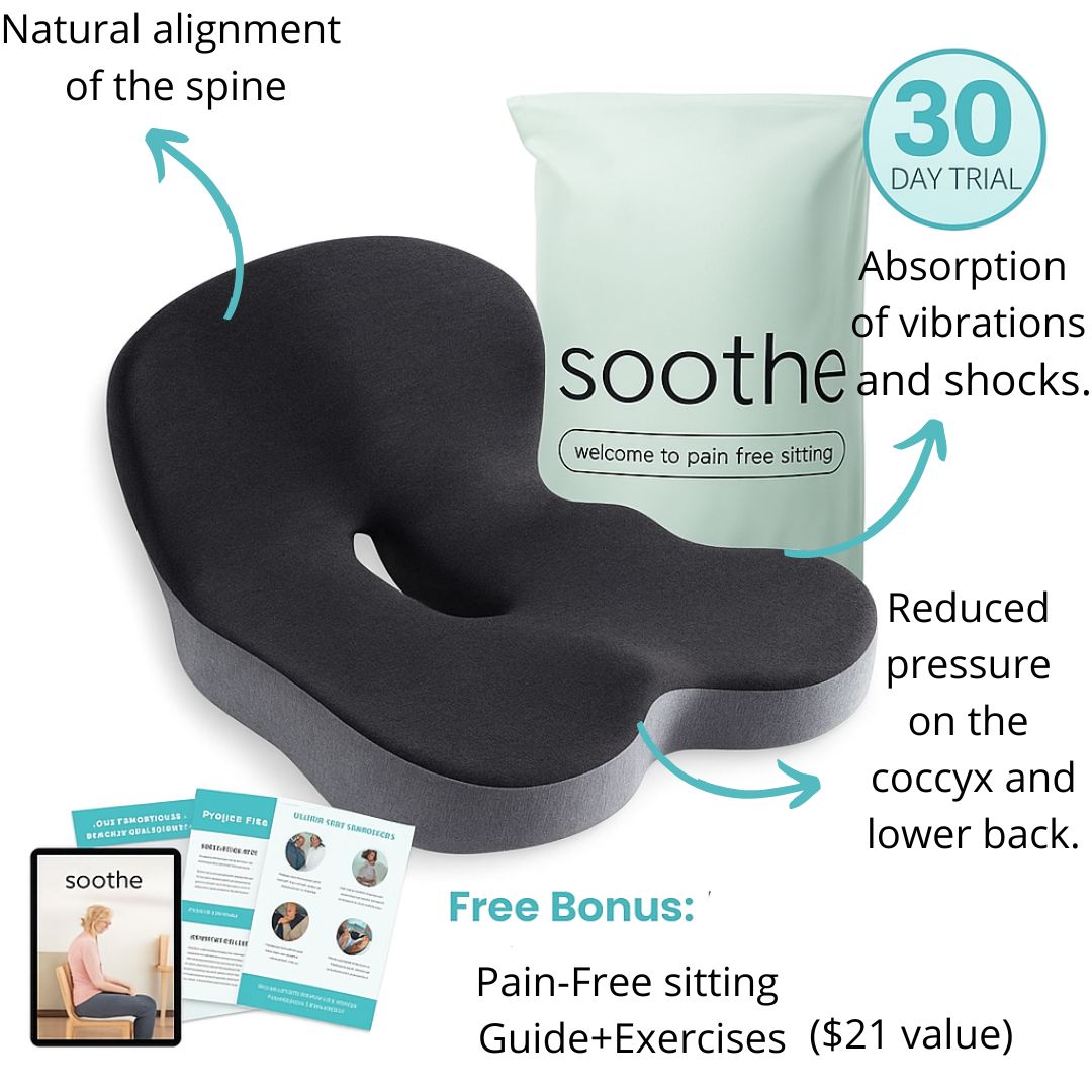 Soothe+ Seat Cushion - Ultimate Comfort for Drivers